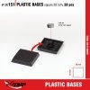 MIRAGE 100151 PLASTIC BASES - SQUARE 20mm (SET 20pcs) (podstawki) 